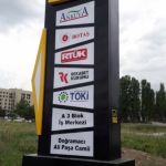 ankara reklam, ankara totem, ankara totem tabela, bina totem, site totem